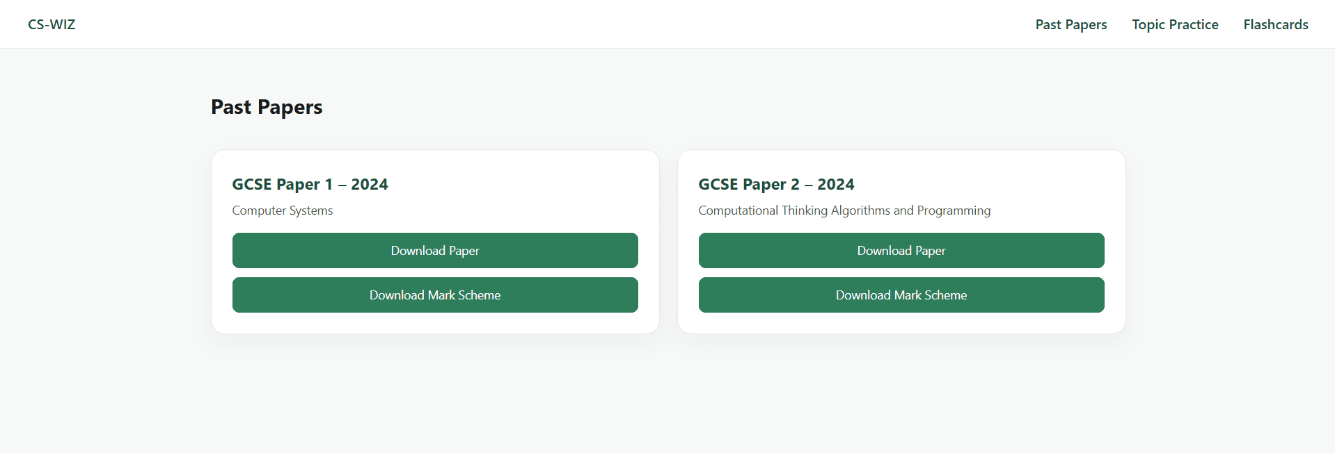 CS Hero revision site for Computer Science students using Next.js